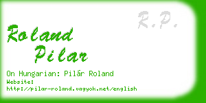 roland pilar business card